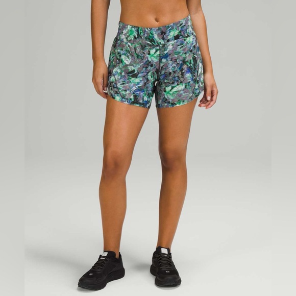 LULULEMON Track That 5" Short Rapid Flourish Multi Size 4 - Picture 2 of 14